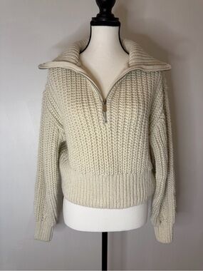 H&M | HALF ZIP CHUNKY KNIT SWEATER